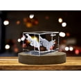 thumbnail image 3 of Unique 3D Engraved Crystal with Alligator Design - Perfect Gift for Reptile Lovers, 3 of 5