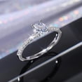 thumbnail image 2 of PERITANG Elegant Engagement Proposal For Women Gift for Wife Lightweight Shiny Cubic Zirconia CZ Ring Ideal Jewelry Gift Comes in Elegant Box, 2 of 8
