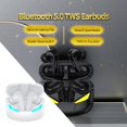 thumbnail image 1 of Auriculares estéreo inalámbricos Ear auriculares estéreo con funda de carga graves profundos estéreo envolvente para ejercicio de trabajo blanco, 1 of 7