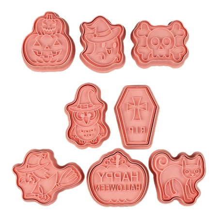 

ZPAQI Dessert and Fondants Biscuit Moulds Plastic Cookie Cutter for Halloween Festival