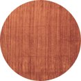 thumbnail image 1 of Ahgly Company Indoor Round Abstract Brown Contemporary Area Rugs, 6' Round, 1 of 4