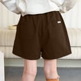 thumbnail image 4 of Edvintorg Girls Shorts Size 10-12 Loose Fit Casual Elastic Waisted Athletic Short with Pockets Teen Clothes for Girls, 4 of 8