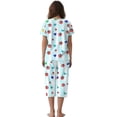 thumbnail image 2 of DISNIMO Ladybug Heart Printed Womens Pajama Sets Soft 2 Piece Pjs Set Casual Sleepwear Short Sleeve Tops and Capri Pant Lounge, S, 2 of 7