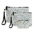 thumbnail image 1 of StylesILove Womens Stylish Assorted Size Makeup Clutch Pouch Cosmetic Bag Coin Purse Card Holder Multi-use Case 3 Pieces Set, 1 of 12