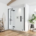 thumbnail image 3 of Ove Decors Tampa 58-1/16 in. W x 72 in. H Alcove Hinge Frameless Shower Door in Black, 3 of 16
