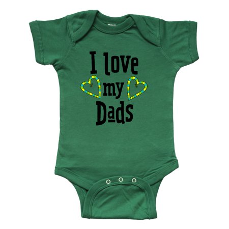 

Inktastic I Love my Dads- hearts Gift Baby Boy or Baby Girl Bodysuit