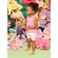 thumbnail image 3 of Garanimals Newborn, Baby & Toddler Girl Ribbed Cotton Biker Shorts, Prints & Solids, 4-Pack, Sizes 0-6T, 3 of 10