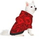 thumbnail image 2 of Fotbe Red Rose Sudadera con Estampado para Perros Pequeños – Suéter con Capucha para Mascotas, Tela Suave de Forro Polar con Bolsillo-Small, 2 of 7