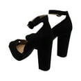 thumbnail image 5 of Sun + Stone Womens Reeta Faux Leather Ankle Pumps, 5 of 7