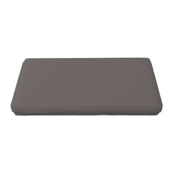 Rectangle Patio Cushion Slip Cover Waterproof - 100% Weather Resistant Customized Outdoor Cushion Slip Cover (Pack of 2) (41" W x 18" D x 4" Thick, Charcoal Grey)