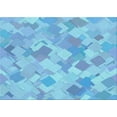 thumbnail image 1 of Ahgly Company Indoor Rectangle Patterned Butterfly Blue Area Rugs, 7' x 9', 1 of 6