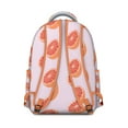 thumbnail image 3 of Orange Print Backpack - Stylish laptop backpack for school & work, lightweight & spacious, comfortable straps, trendy for men & women., 3 of 6