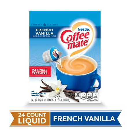 COFFEE MATE French Vanilla Liquid Coffee Creamer 24 Ct COFFEE MATE French Vanilla Liquid Coffee Creamer 24 Ct