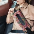 thumbnail image 2 of Exotic Paisley Artwork Seatbelt Pillow - Post-Mastectomy Heart Surgery Recovery Cushion - Elegant Vintage Car Travel Pillow for Women, 2 of 5