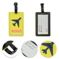 thumbnail image 3 of Unique Bargains 1 Pc Plane Pattern Luggage Tag for Travelling Yellow, 3 of 5