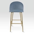 thumbnail image 2 of Sillas Altas Zurich Para Barra de Cocina Banco Desayunador Tapizado con Asiento Suave 2 Piezas Azul Claro, 2 of 6