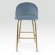 thumbnail image 2 of Sillas Altas Zurich Para Barra de Cocina Banco Desayunador Tapizado con Asiento Suave 2 Piezas Azul Claro, 2 of 6