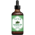 thumbnail image 2 of Siva Camphor Essential Oil - 4 Fl Oz – 100% Natural Camphor Oil - for Diffuser, Face, Skin Care, Aromatherapy, Hair Care, Scalp and Body Massage - with Dropper, 2 of 9