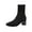 Black, variant on Beige Women'S Chic Comfort Knitted Elastic Boots With Pointed Toe Design And Heel For Outdoor Indoor Adventures