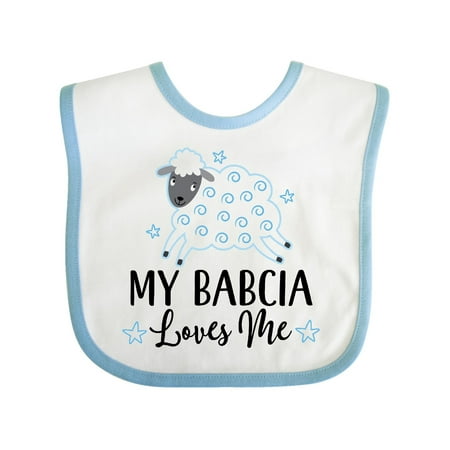 

Inktastic My Babcia Loves Me Outfit Gift Baby Boy or Baby Girl Bib