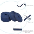 thumbnail image 3 of Unique Bargains 3/8', 1', 1.5' Denim Ribbon Set, 3 Sizes Total 16.5 Yard Craft Strip, Dark Blue, 3 of 5