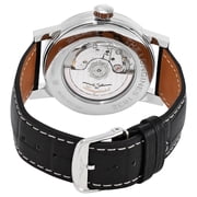 Longines Heritage Classic 1832 Automatic Stainless Steel Black Dial Black Leather Strap Date Moonphase Mens Watch L4.826.4.52.0