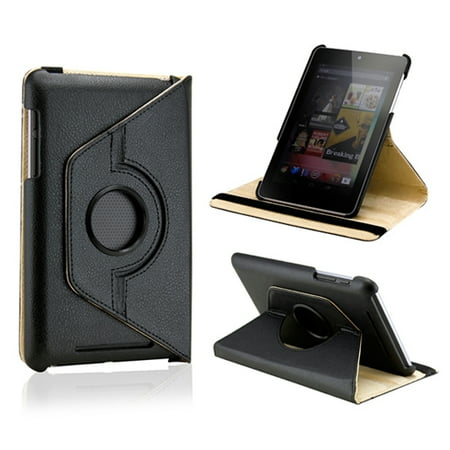 360 Degree Rotating PU Leather Case Cover Swivel Stand for Google Nexus 7 Asus Tablet