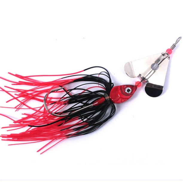 Fishing Lure SetSpinner Bait With Bead Sequin Beard Pike Fishing Tackle  Rubber Jig Hard Bait 