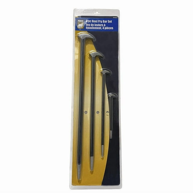 Ensemble de 4 Barres de Verrouillage Traitées Thermiquement avec Design à Double Extrémité (Rond & Plat) - Outils de Détartrage Détachables pour Réparation Automobile Lourde, Usage Domestique & Industriel - en Stock pour Livraison Rapide Immédiate