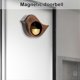 thumbnail image 2 of Timbres de madera - Timbre magnético con forma de pájaro | Entrada de tienda con ventosa, 2 of 5