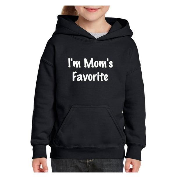 Moms Favorite Mother`s Day I Am Mom`s Favorite Youth Hoodie Hooded