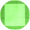 thumbnail image 1 of Ahgly Company Indoor Round Solid Green Modern Area Rugs, 5' Round, 1 of 1