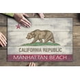 thumbnail image 3 of Manhattan Beach, California, Rustic California State Flag (19x27 inches, Premium 500 Piece Jigsaw Puzzle for Adults and Family, Made in USA), 3 of 4