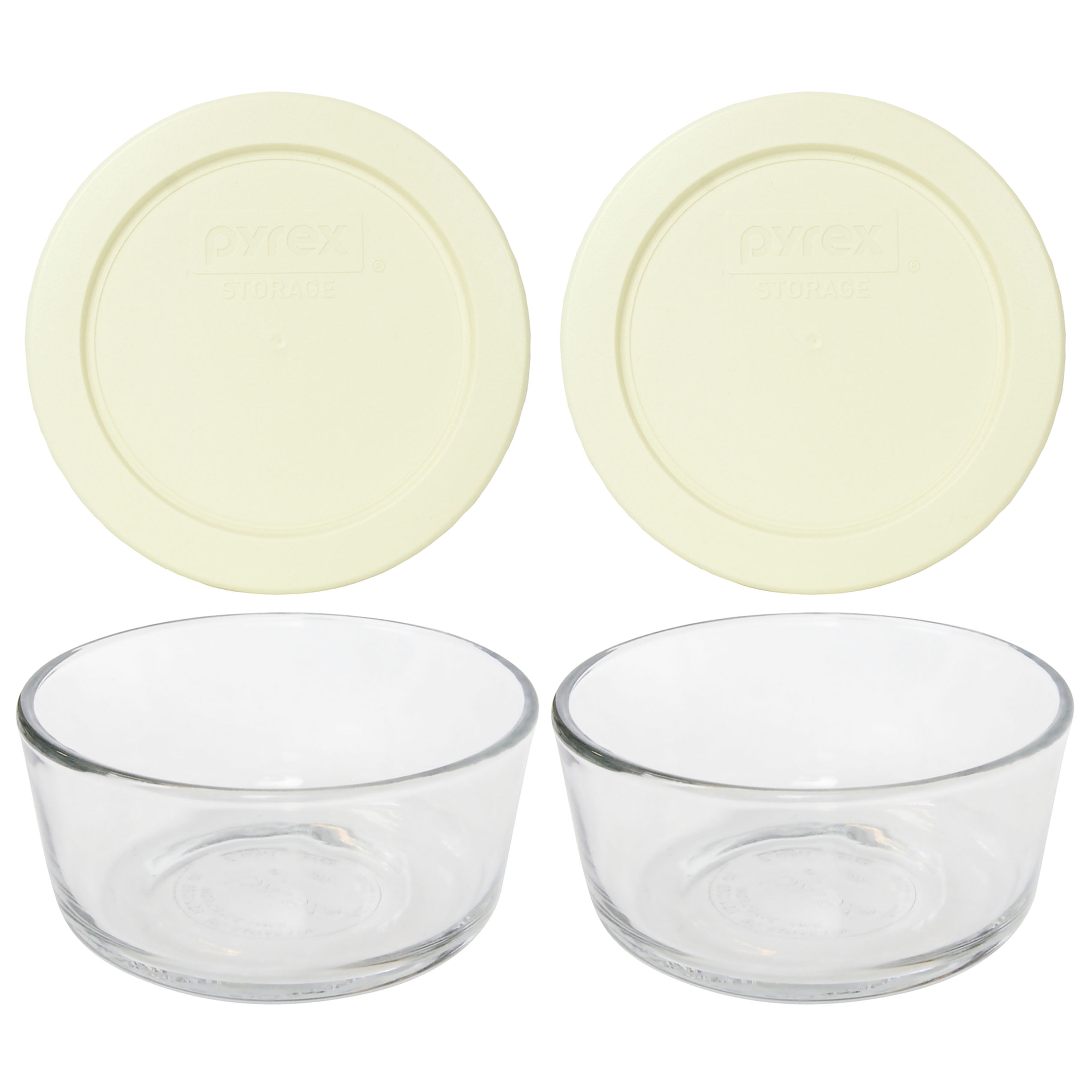 Home Basics NEW 5 PC Clear Glass Bowl Set With Plastic Lids 5 Piece SC10851 