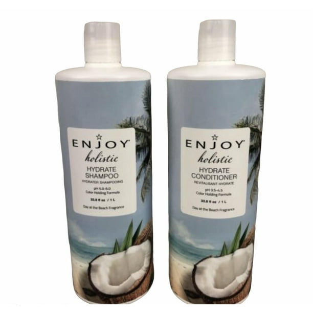 Enjoy Holistic Hydrate Shampoo &amp; Conditioner Duo -large Size 33.8oz/1l