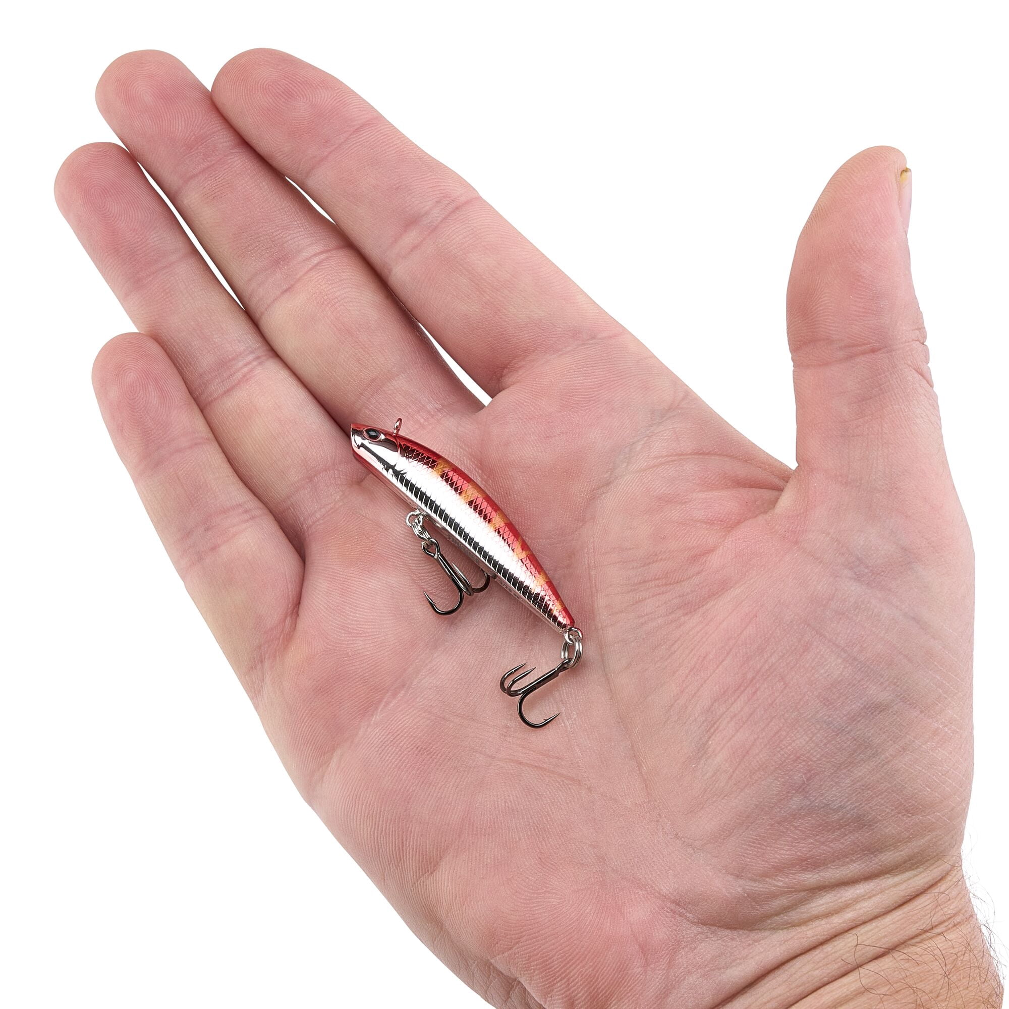 Berkley Finisher, 1.75 in, Glide Baits, Chrome Red Perch (1 Count)