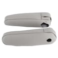 thumbnail image 2 of Funda para reposabrazos de asiento, 2 piezas de microfibra de cuero sintético para tarjetas de inserción, funda para reposabrazos de asiento de coche, funda de cuero sintético(GRIS), 2 of 5
