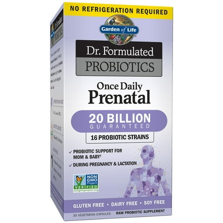 Garden of Life Dr. Formulated Probiotics Once Daily Prenatal Shelf Stable 30 (Best Probiotic While Pregnant)