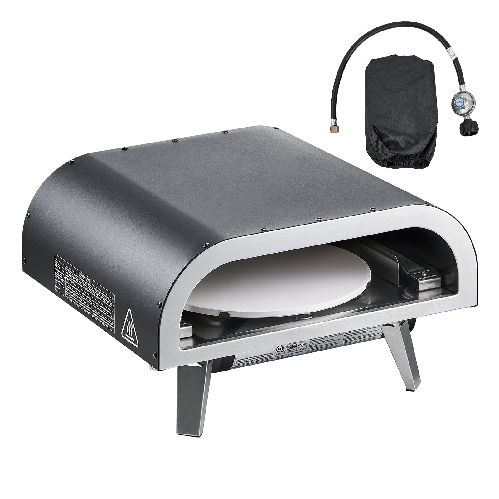 NutriChef Portable Outdoor Gas Pizza Oven, 12