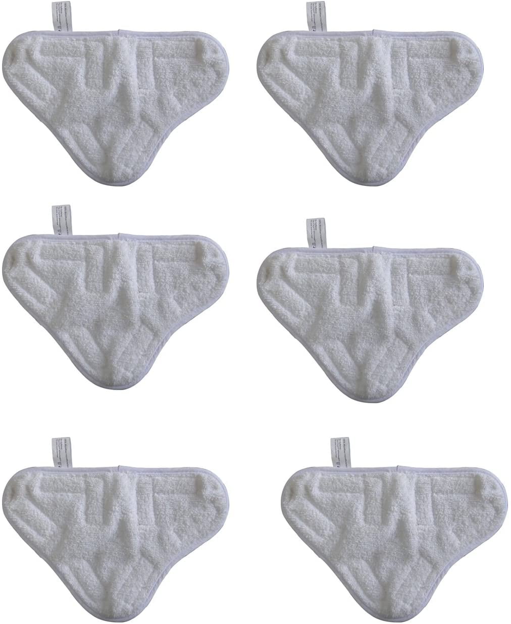 6pcs Replacement Pads For Steam Mop Cleaner Floor Washable Microfibre Pads