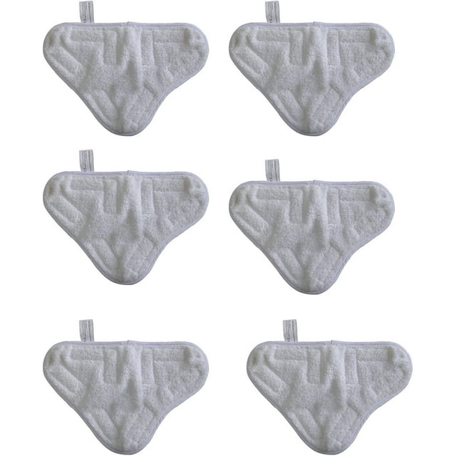 Almohadillas de repuesto Apuakthei nuevas de 6 piezas para limpiador de mopa a vapor H20 X5, almohadillas de microfibra lavables para pisos
