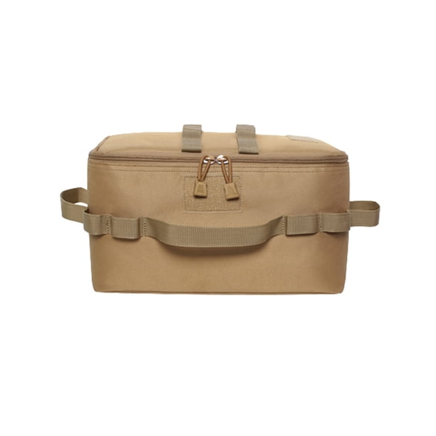 Minnieouse Bolsa de almacenamiento Estufa de al aire libre Organizador de utensilios de cocina Resistente a los arañazos Kit de utensilios grandes Envolturas para manijas de equipaje color barro Minnieouse AP012875-03