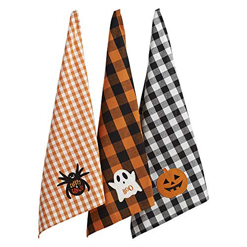 DII Boo Embellished (Set of 3) Dishtowel Set