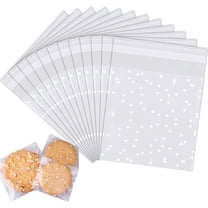 Self Adhesive Cookie Bags, Self Sealing Cellophane Bags,Bexikou 10×15 cm 200 Pcs Clear Candy Cookie Gift Bag for Packing Biscuits, Chocolate, Snack, Wedding, Party