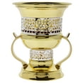 thumbnail image 1 of Quemador de incienso Mubkhara Swiss Arabian de carbón metálico forma de copa Dorado grande 1 pieza Bakhoor, 1 of 3