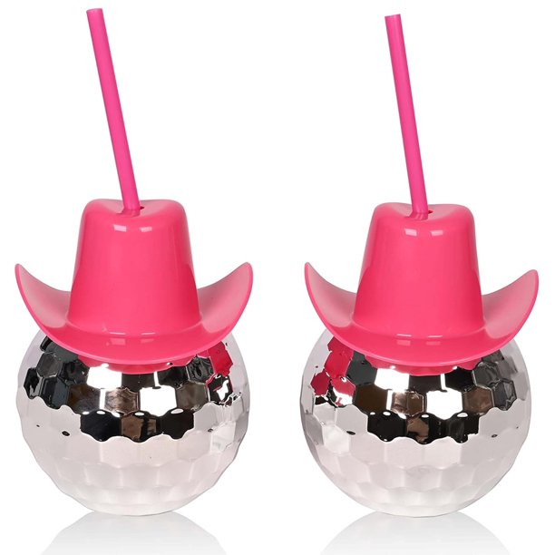 Vaso para bebidas de 500ml con popote, plata, paquete de 2, para fiestas de día festivo, fiestas de cumpleaños, bar, familia.