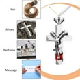 thumbnail image 3 of 4PCS Cremation Urn Necklace for Ashes, Stainless Steel Memorial Keepsake Jewelry, Heart Cross Cubic Urn Jewelry for Loved One or Pet Women Men Family Sharing, 3 of 9