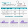 thumbnail image 4 of HomeTop Women's Corduroy Open-toe Slippers with Adjustable Closure Soft Purple,5-6 US, 4 of 8
