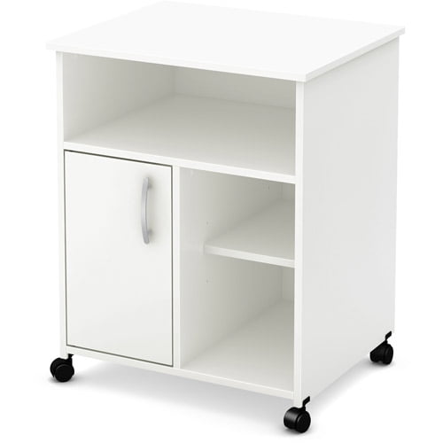 South Shore Smart Basics Microwave Cart with Storage on ...