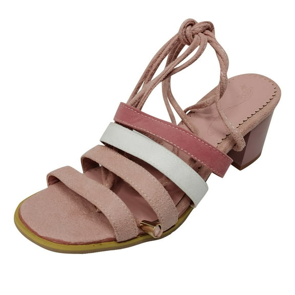 VerPetridure Women's Sandals Summer Casual Flats Open Toe Comfortable Casual Thick Heel Shoes Cross Strap Sandals